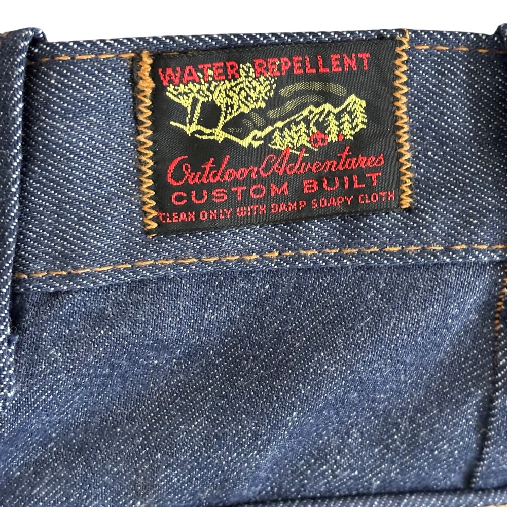 Vtg 80s Outdoor‎ Adventures Hunting Pants Sz 34X30 Water Repellent Brush Guard - Picture 4 of 7